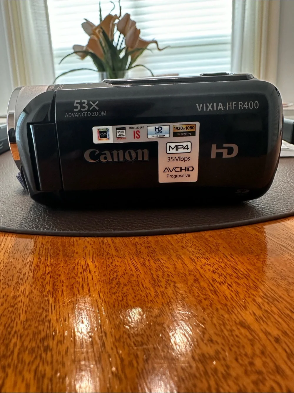 Canon VIXIA HF R40 Black Camcorder with Dual Batteries & Chargers